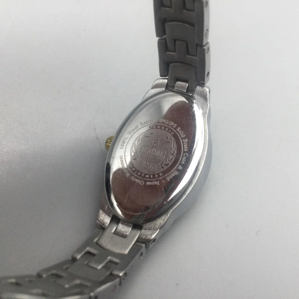 Berenger H.M.S Womens Watch 17mm Two Tone Stainless Steel New Battery 6.5